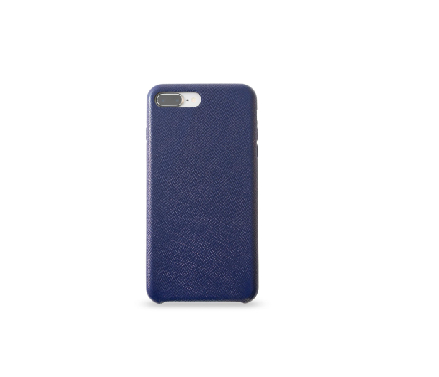 KMP Etui Leather Case KMP do iPhone 7 Plus/8 Plus skórzane niebi - 1442800 - zdjęcie
